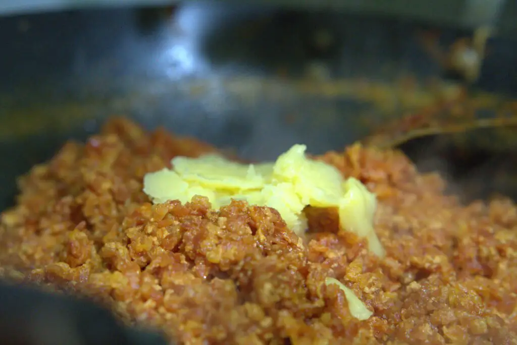 carrot halwa with butter